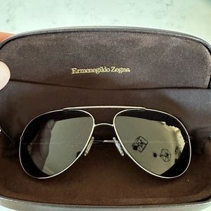 Ermenegildo Zegna polarized Aviator sunglasses